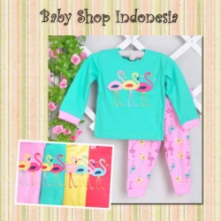 PU343 Setelan Kaos Lengan Panjang Crane 72 Hijau  large